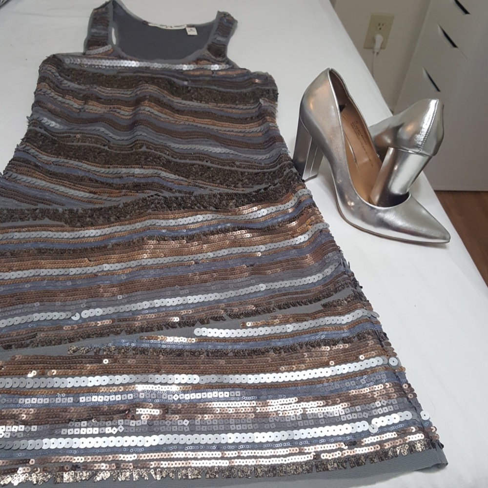 Sequined Mini Dress